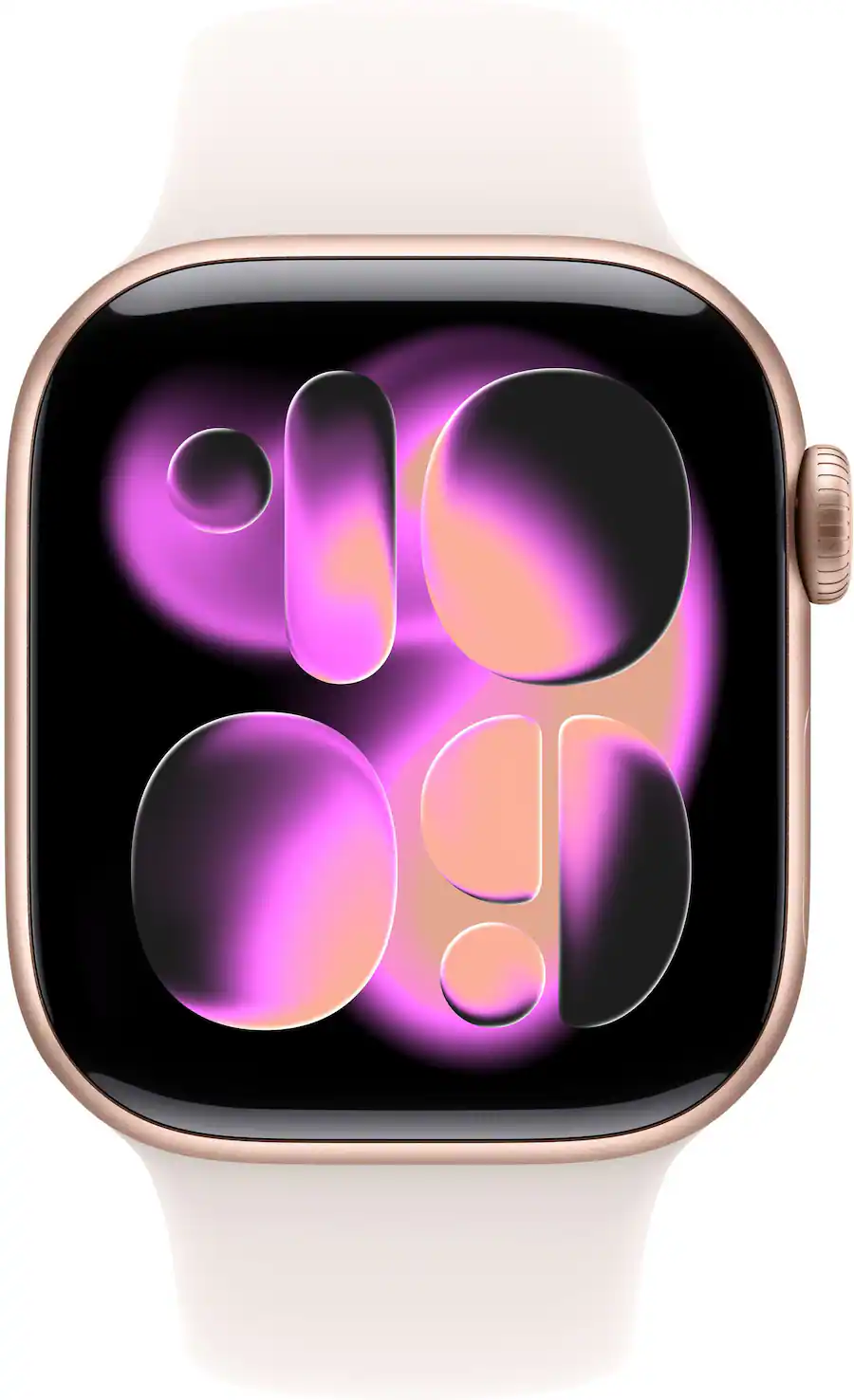 Apple Watch Series 11 (GPS) 42mm Rose Gold Aluminum Case with Light Blush Sport Band - S/M - Rose Gold - (2025)