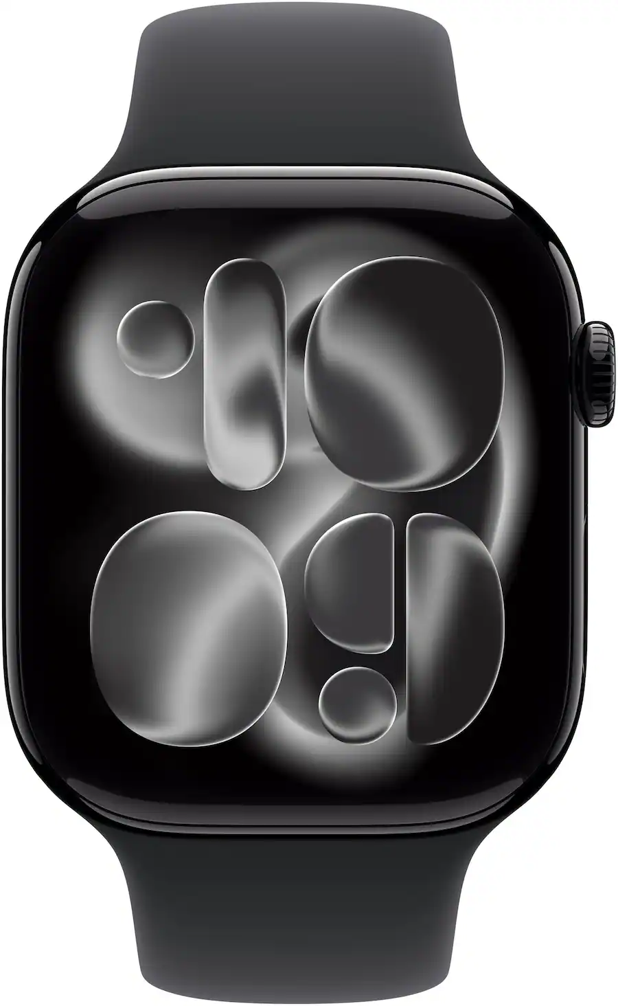 Apple Watch Series 11 (GPS) 46mm Jet Black Aluminum Case with Black Sport Band - M/L -  - (2025)