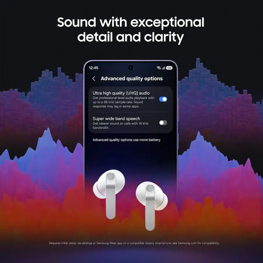 Samsung - Galaxy Buds4 Pro Wireless Earbud Headphones - Black