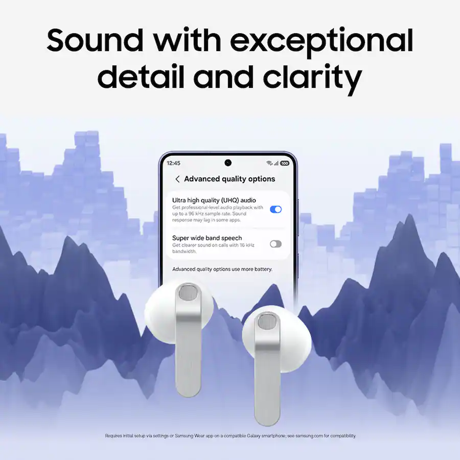 Samsung - Galaxy Buds4 Wireless Earbud Headphones - Black
