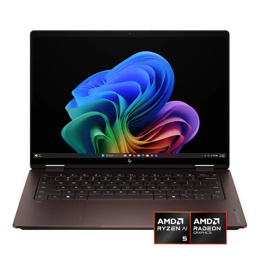 HP - OmniBook X Flip 2-in-1 - 14" 2K OLED Touchscreen Laptop - AMD Ryzen AI 5 430 (2026) - 16GB Memory - 512GB SSD - Copilot+ - Deep Espresso