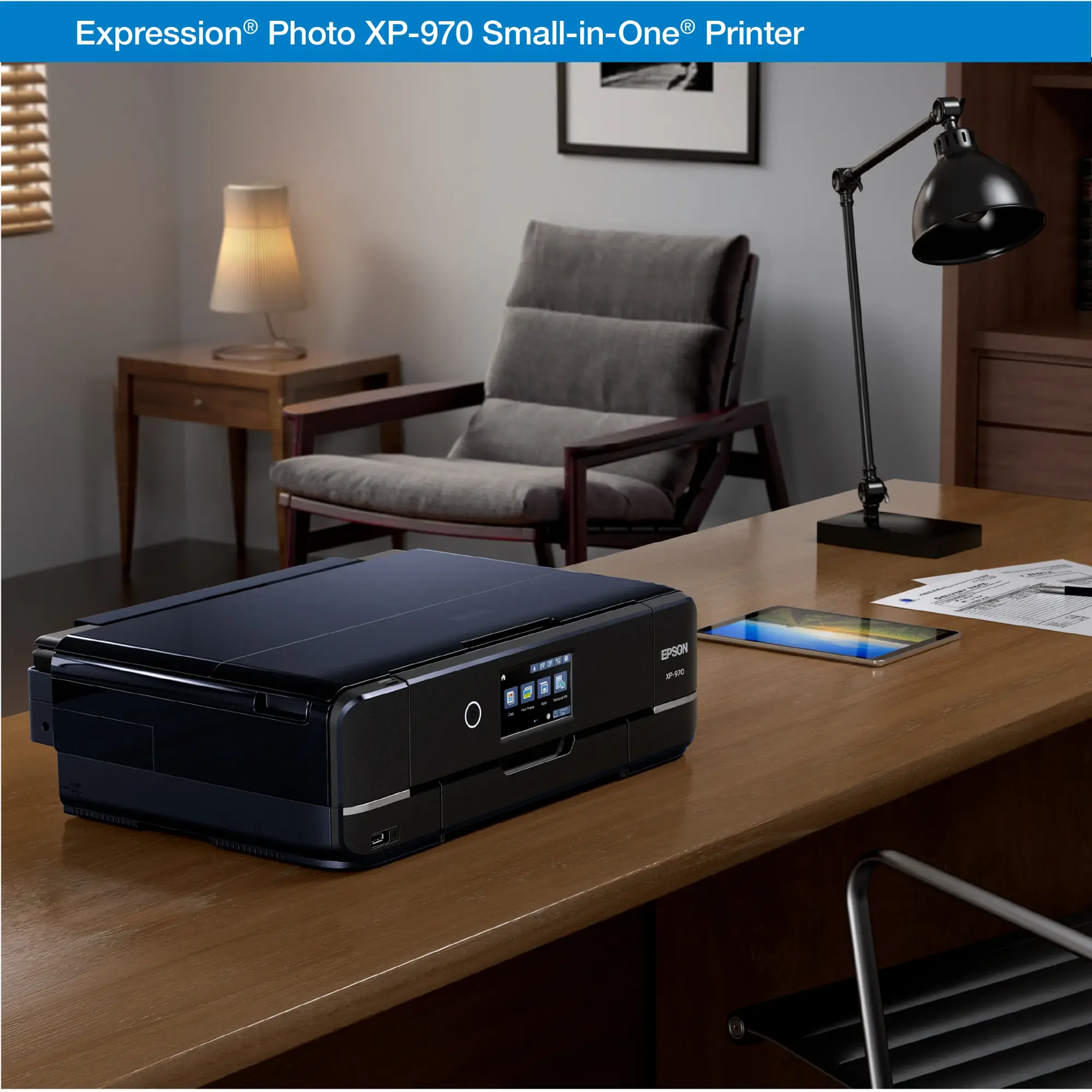 Epson - Expression Photo XP-970 Wireless All-In-One Printer - Black