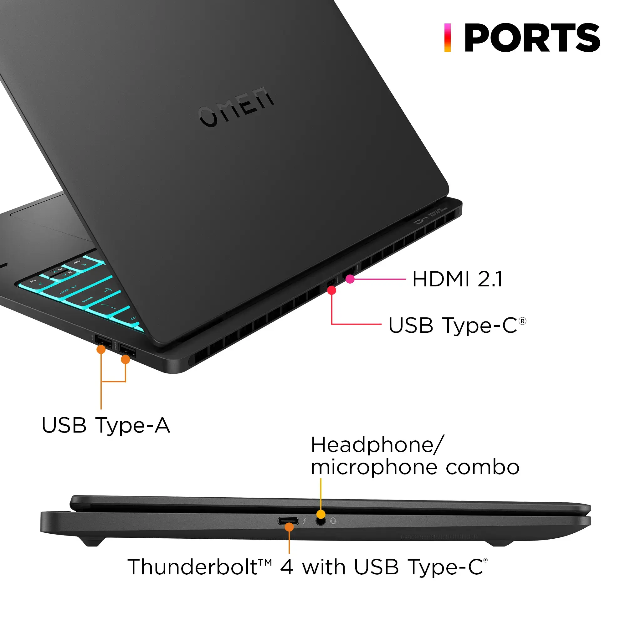 HP OMEN - Transcend 14" 120Hz 3K OLED Gaming Laptop - Intel Core Ultra 7-155H - 16GB Memory - NVIDIA GeForce RTX 4060 - 1TB SSD - Shadow Black