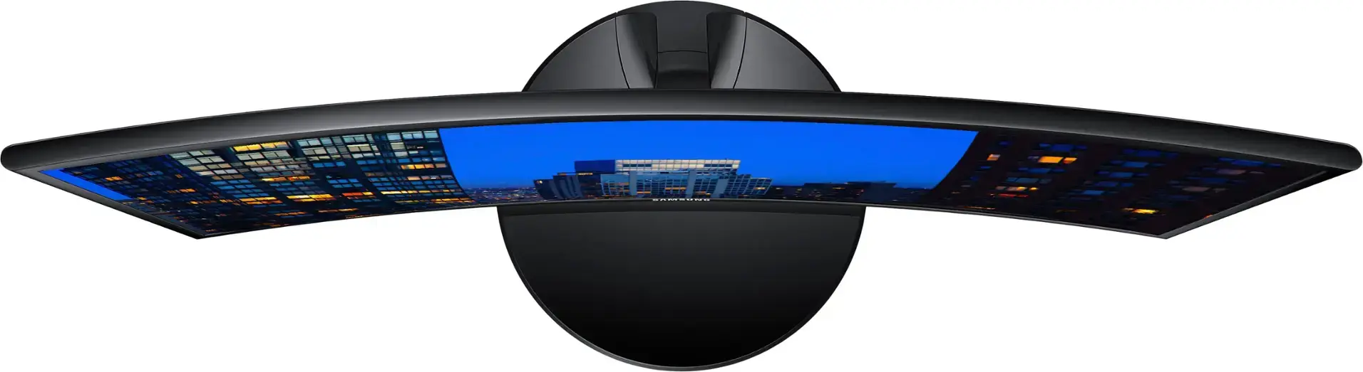 Samsung - 390C Series 24" LED Curved FHD AMD FreeSync Monitor (HDMI, VGA) - Black