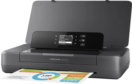 HP - Office Jet 200 Mobile Inkjet Printer - Black