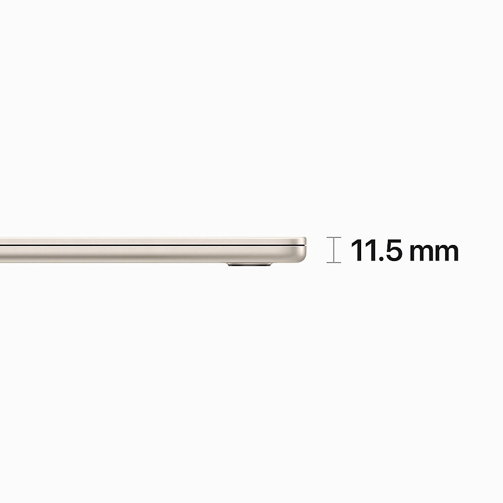 Apple - MacBook Air 15" Laptop - M2 chip Built for Apple Intelligence - 16GB Memory - 1TB SSD - Starlight