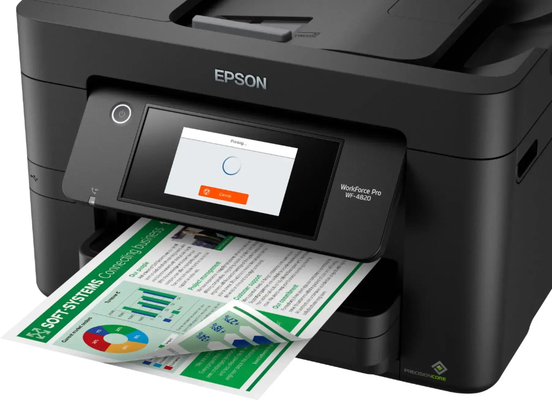 Epson - WorkForce Pro WF-4820 Wireless All-in-One Printer - Black