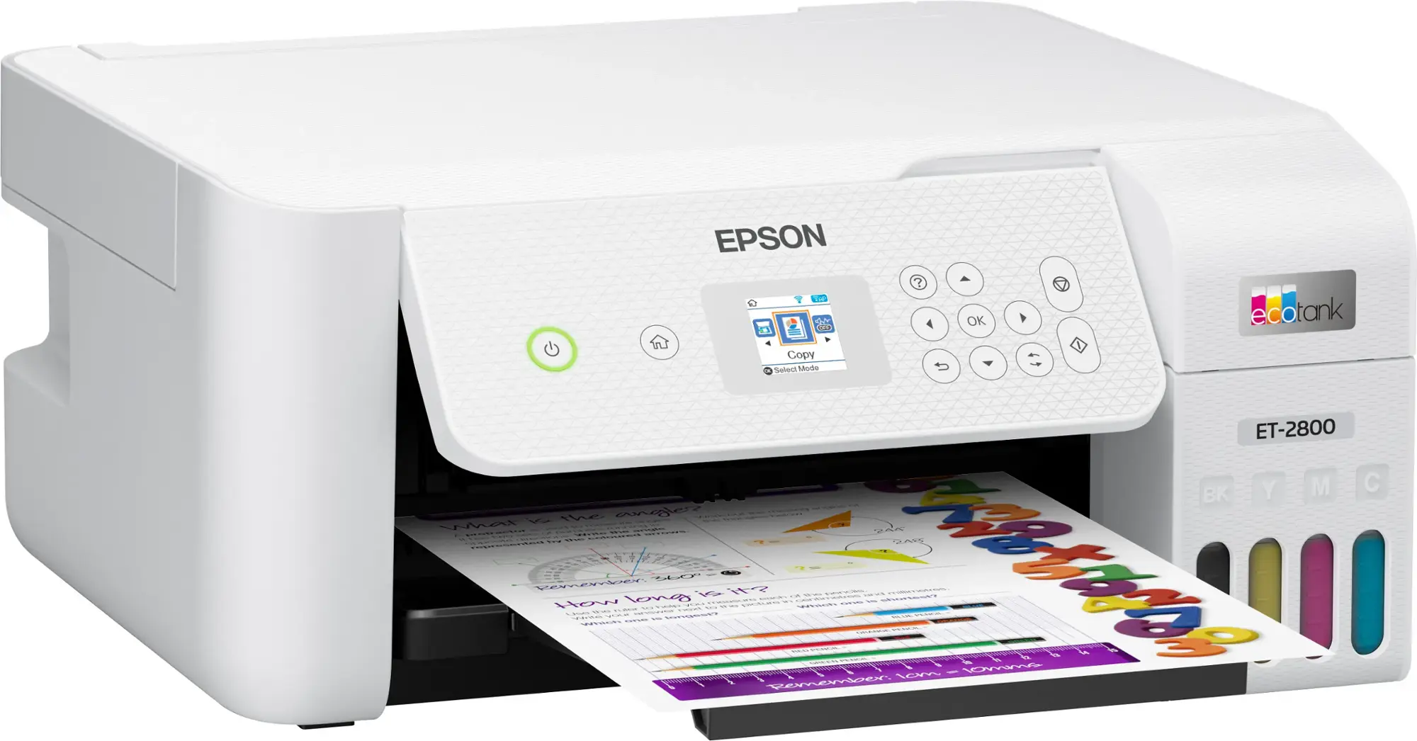 Epson - EcoTank ET-2800 Wireless All-in-One Supertank Inkjet Printer - White