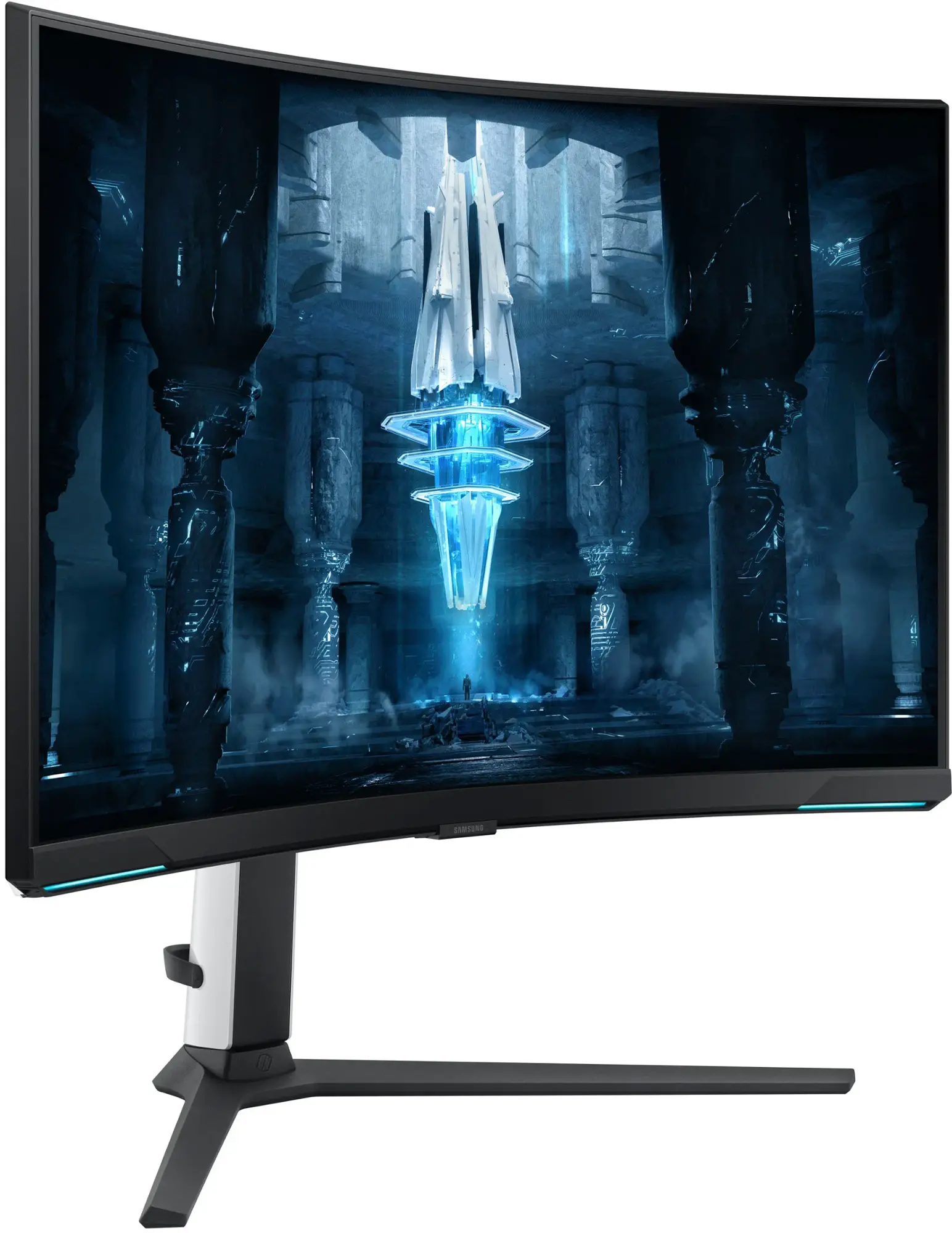 Samsung - 32" Odyssey Neo G8 Curved 4K UHD FreeSync Premium Pro & G-Sync Compatible 240Hz 1ms Gaming Monitor - Black