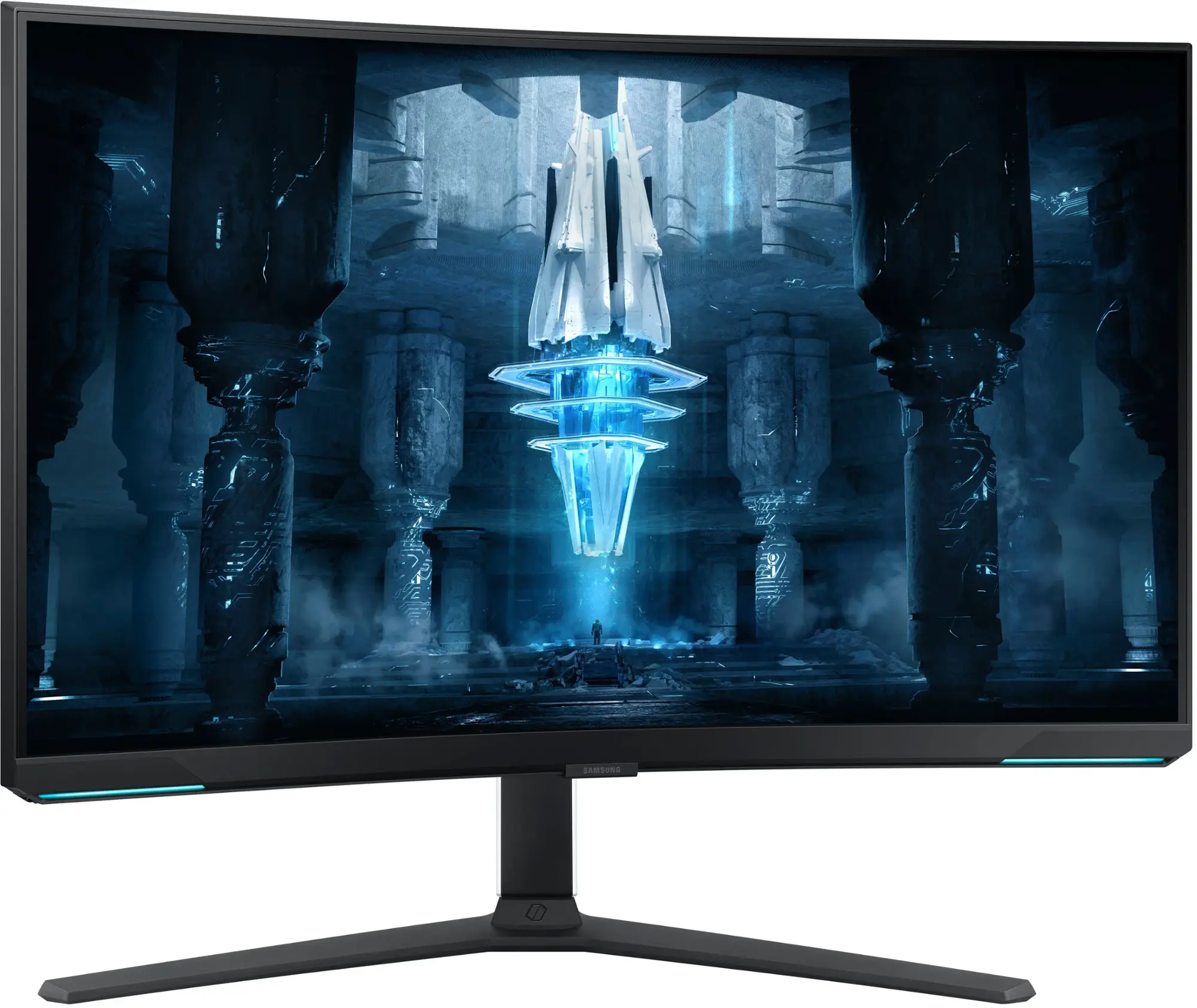 Samsung - 32" Odyssey Neo G8 Curved 4K UHD FreeSync Premium Pro & G-Sync Compatible 240Hz 1ms Gaming Monitor - Black