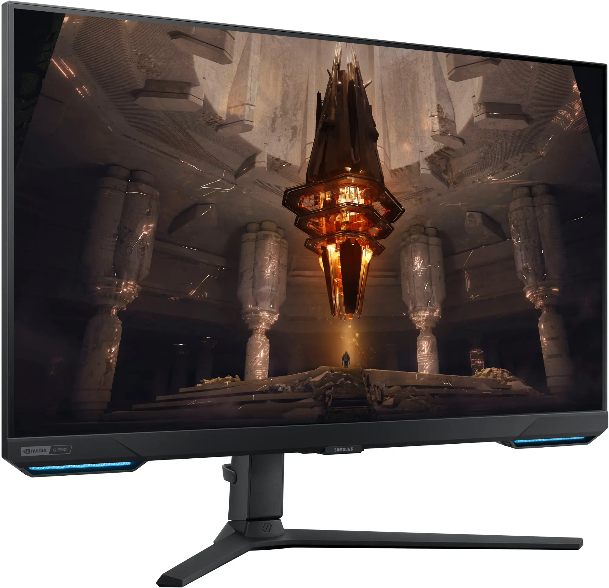 Samsung - Odyssey G7 28” 4K UHD IPS AMD FreeSync Premium Pro & G-Sync Compatible Smart 144Hz 1ms Gaming Monitor - Black