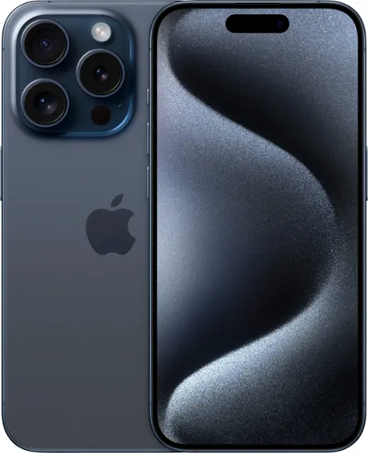 Apple - iPhone 15 Pro 512GB - Apple Intelligence - Blue Titanium (AT&T)
