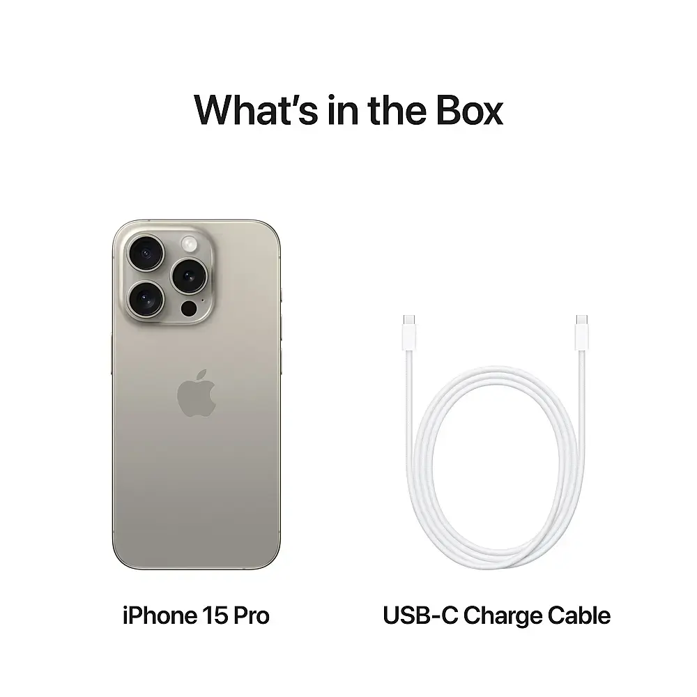 Apple - iPhone 15 Pro 512GB - Apple Intelligence - Natural Titanium (AT&T)