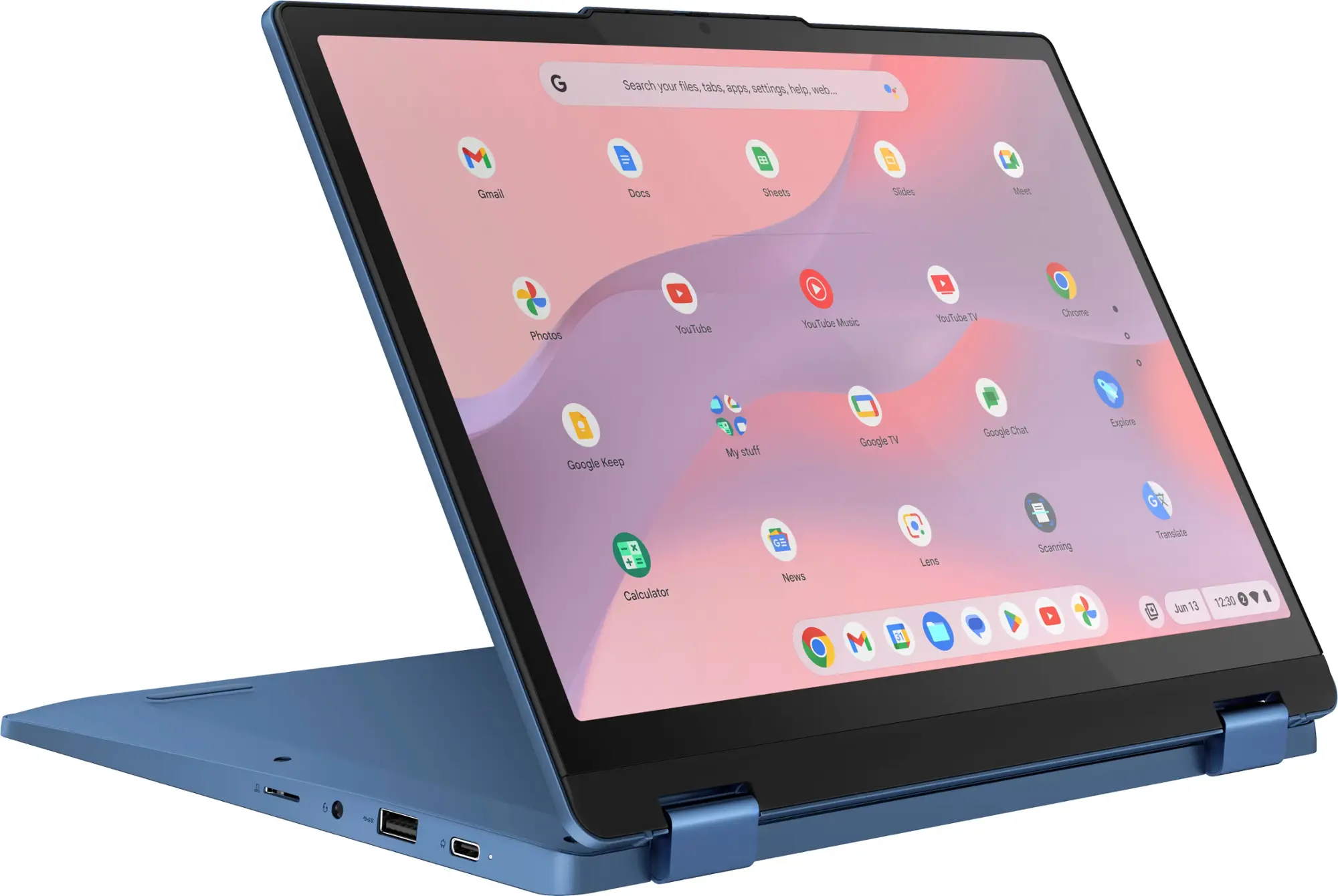 Lenovo - IdeaPad Flex 3i Chromebook Laptop - 12.2" WUXGA Touchscreen - Intel N100 with 4GB Memory - 64GB eMMC - Abyss Blue