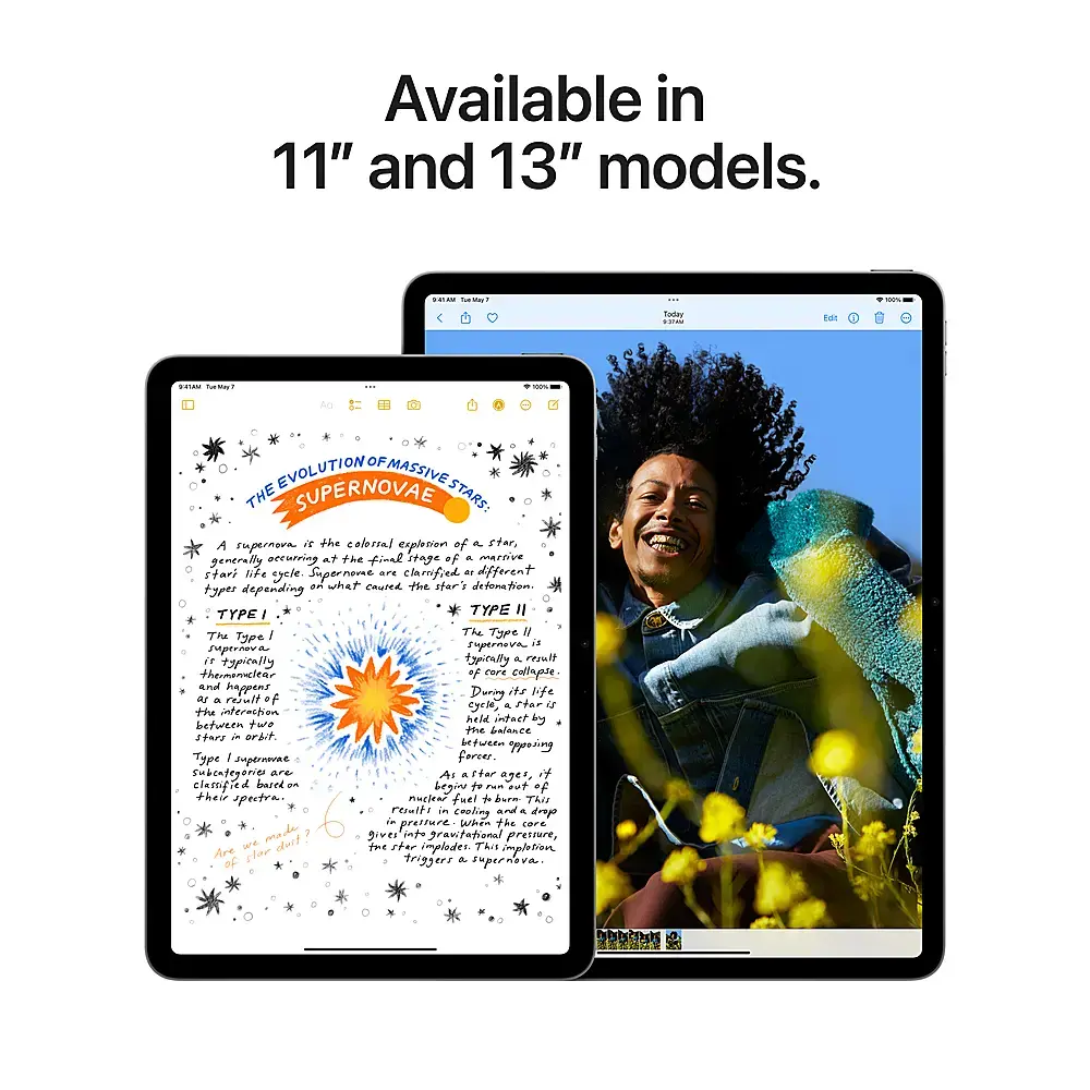 Apple - 13-inch iPad Air M2 chip Built for Apple Intelligence Wi-Fi 512GB - Starlight