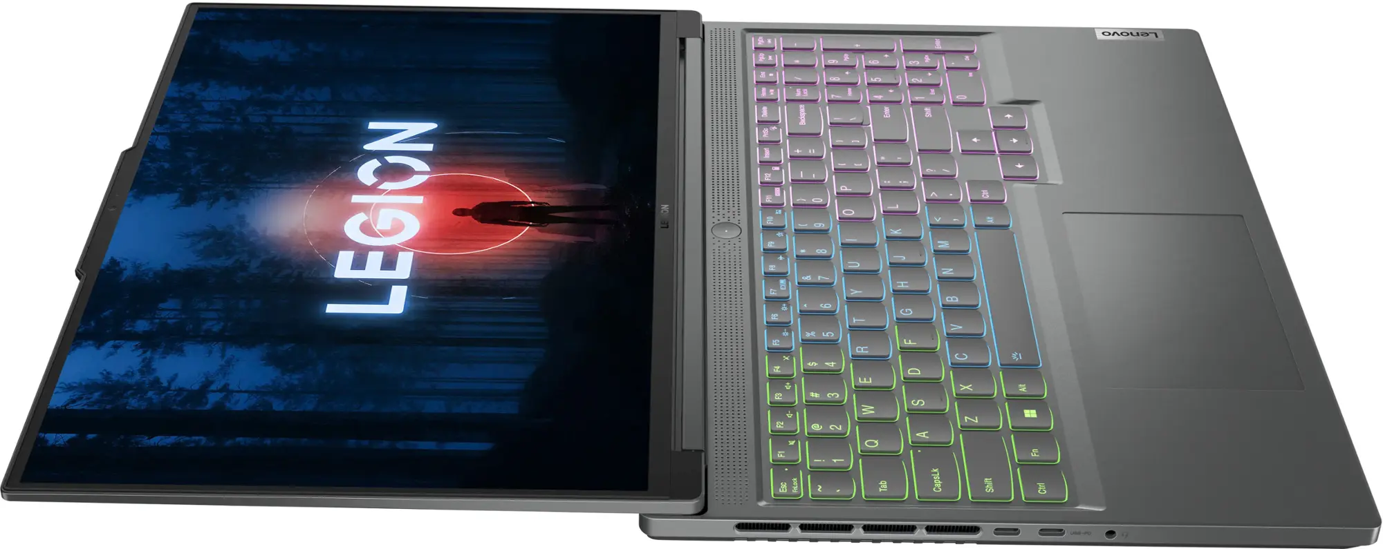Lenovo - Legion Slim 5 16" Gaming Laptop WQXGA - Ryzen 7 7840HS with 16GB Memory - NVIDIA GeForce RTX 4060 8GB - 512GB SSD - Storm Grey