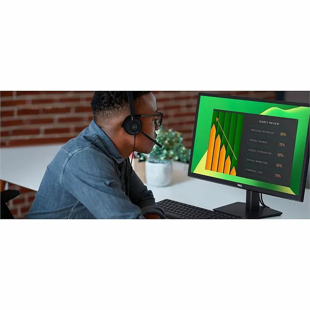 Dell - 23.8" VA LCD FHD 60Hz Monitor (VGA, HDMI) - Black