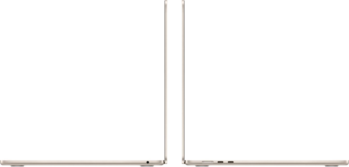 Apple - MacBook Air 15-inch Laptop - M3 chip Built for Apple Intelligence - 16GB Memory - 512GB SSD - Starlight