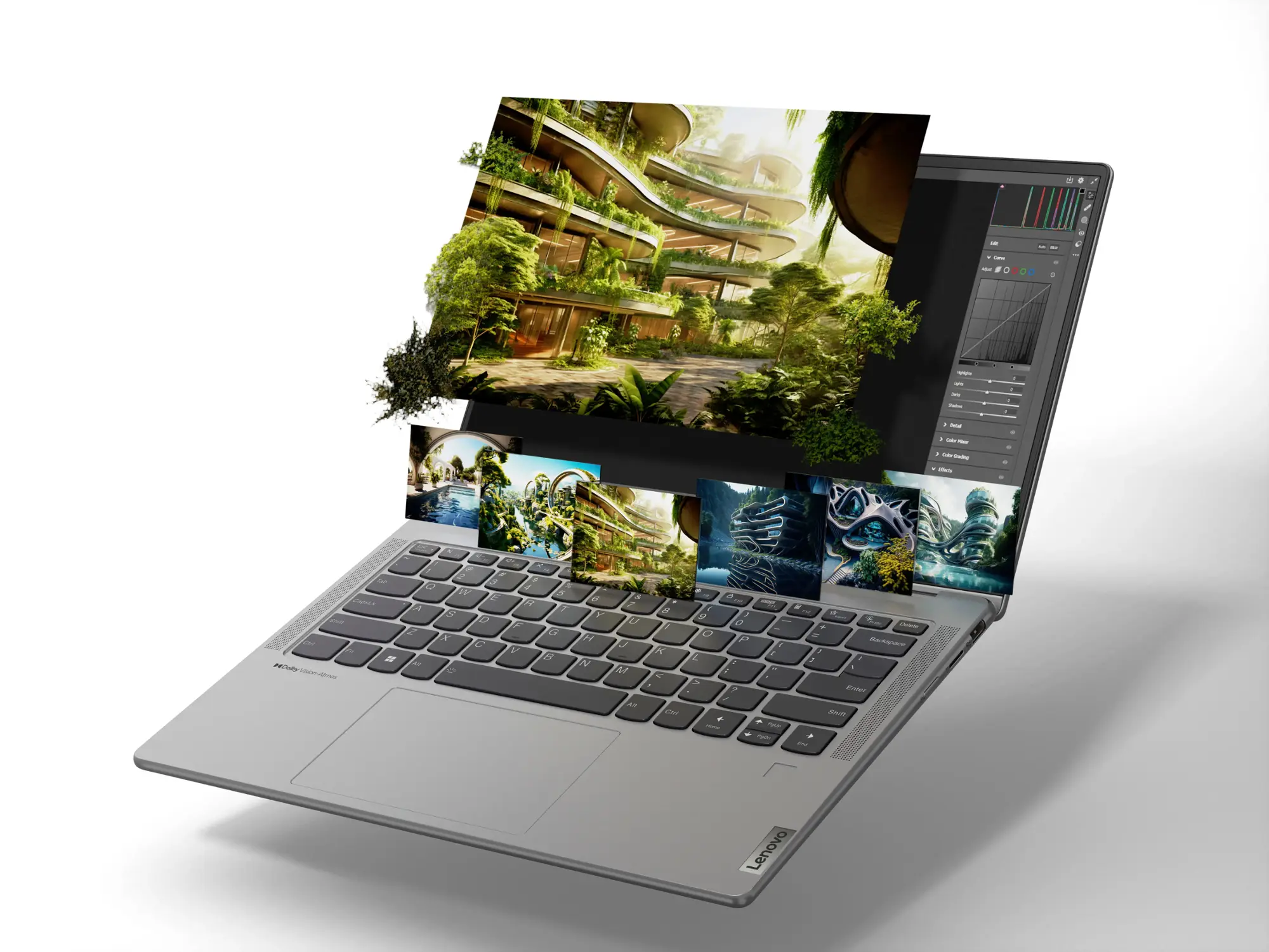 Lenovo - Yoga 7 2-in-1 14" 2K Touchscreen Laptop - AMD Ryzen 7 8840HS with 16GB Memory - 1 TB SSD - Artic Grey