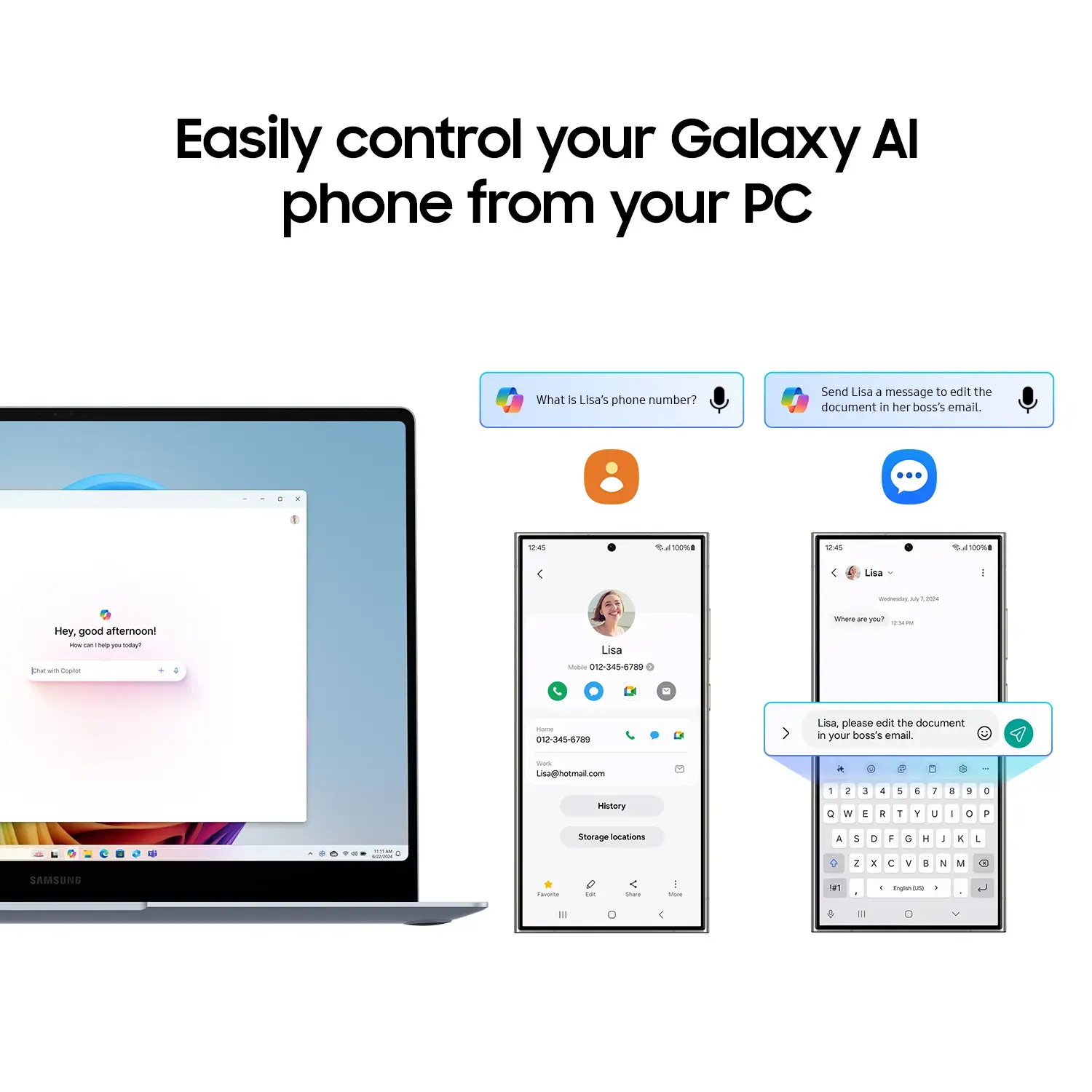 Samsung - Galaxy Book4 Edge - Copilot+ PC - 14" AMOLED Touch-Screen Laptop - Snapdragon X Elite 3.4Ghz- 16GB Memory- 512GB Storage - Sapphire Blue