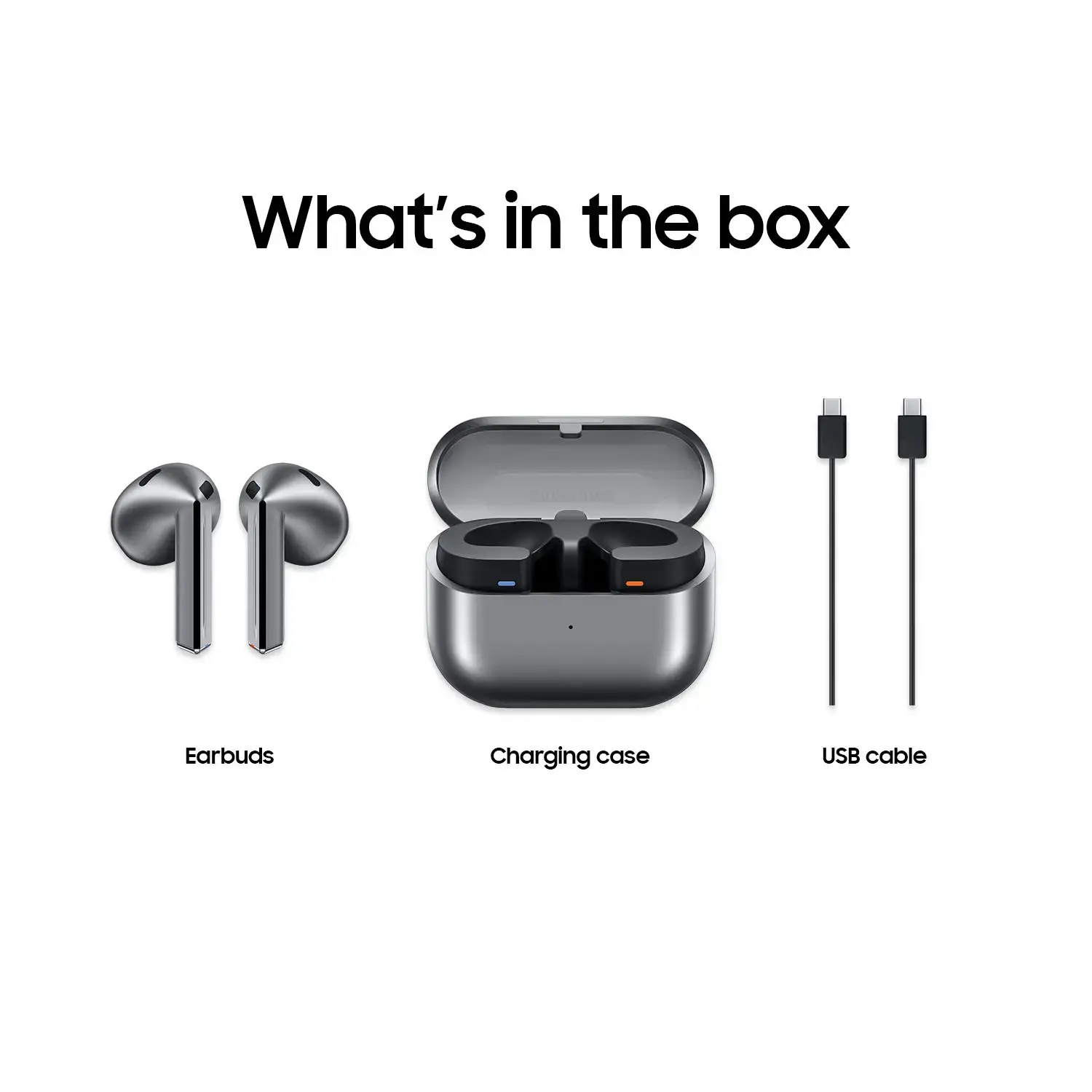 Samsung - Galaxy Buds3 Wireless Earbud Headphones - Silver