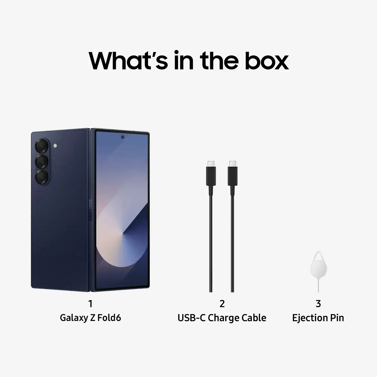 Samsung - Galaxy Z Fold6 256GB (Unlocked) - Navy
