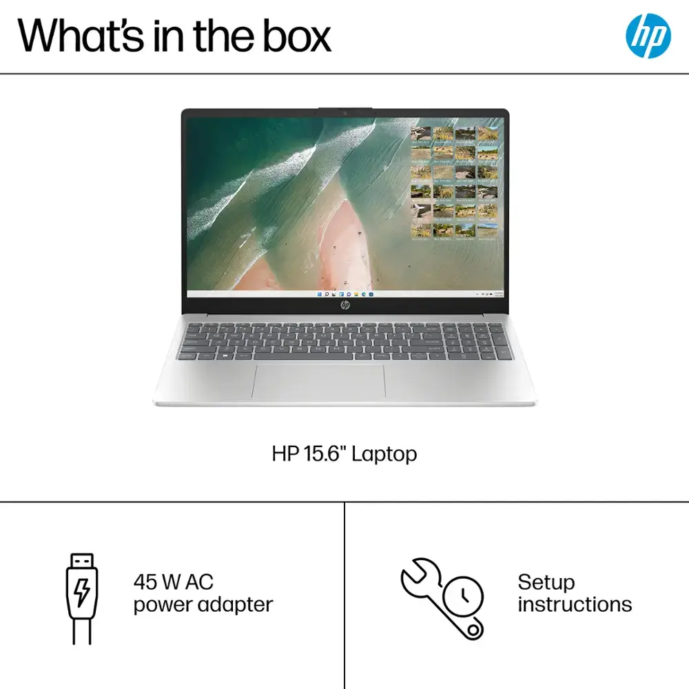 HP - 15.6" Touch-Screen Laptop - Intel Core i3 - 8GB Memory - 256GB SSD - Natural Silver