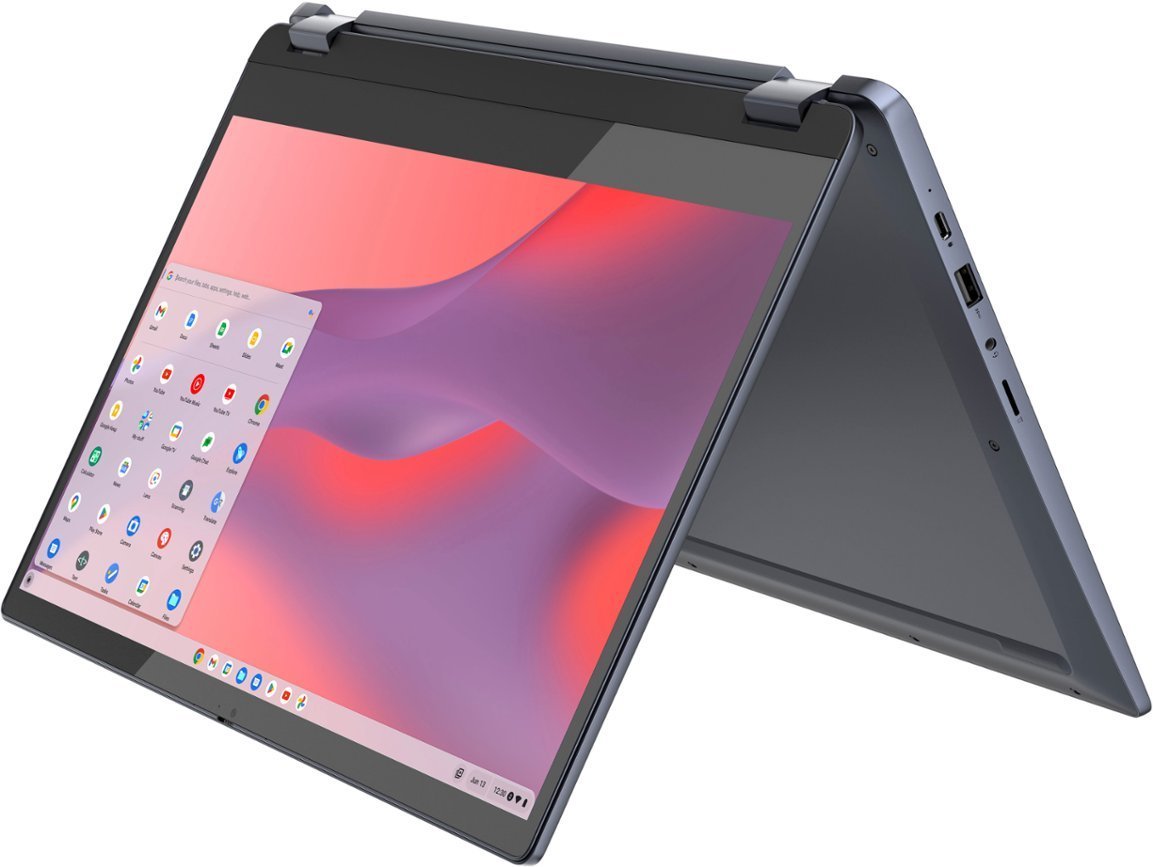 Lenovo - Flex 3 15.6" FHD Touch-Screen Chromebook Laptop - Intel Pentium Silver N6000 with 8GB Memory - 64GB eMMC - Abyss Blue