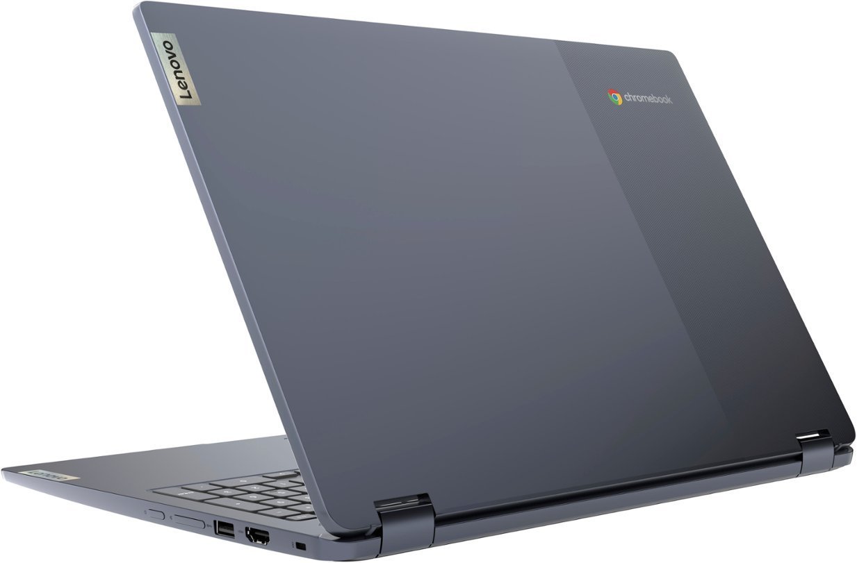 Lenovo - Flex 3 15.6" FHD Touch-Screen Chromebook Laptop - Intel Pentium Silver N6000 with 8GB Memory - 64GB eMMC - Abyss Blue