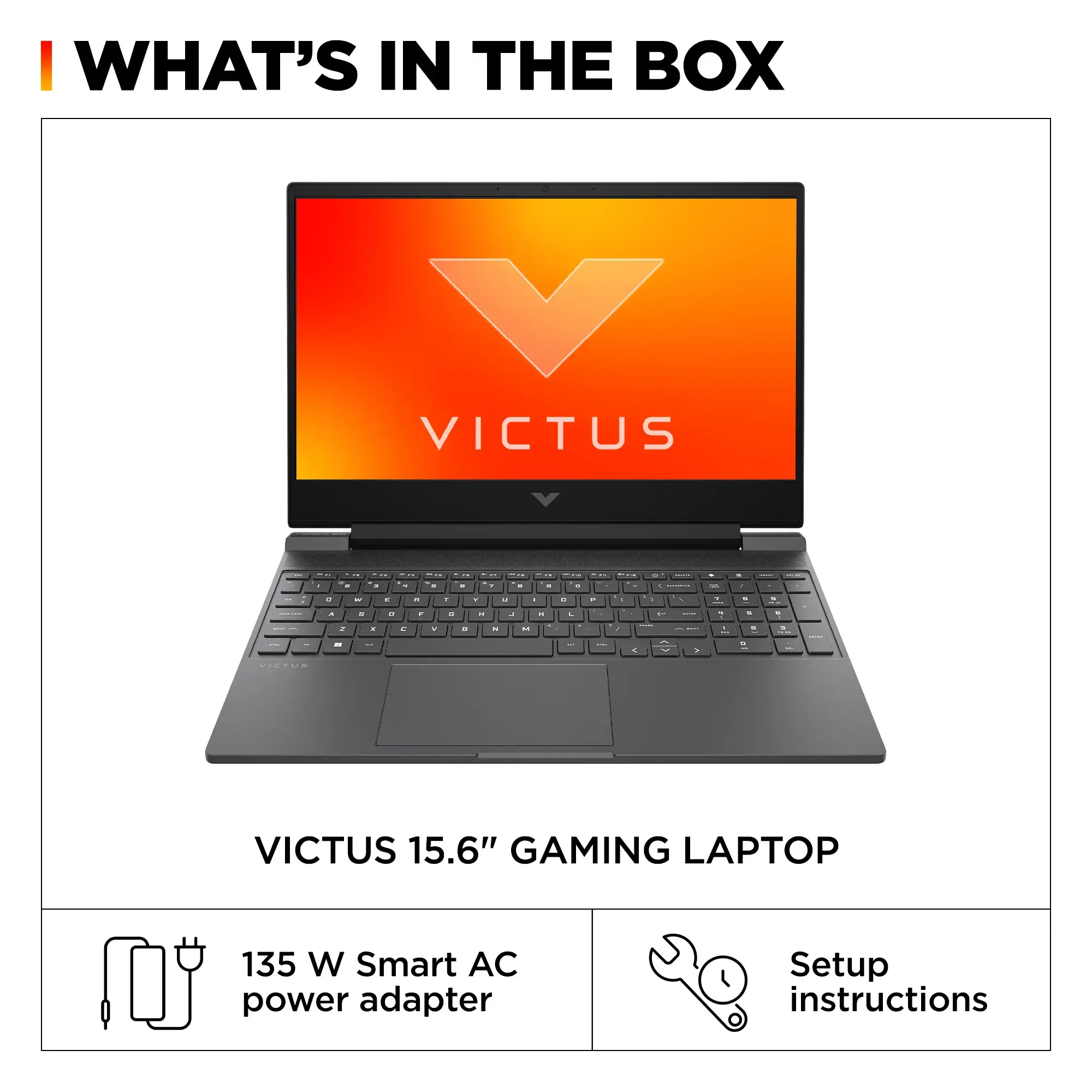 HP - Victus 15.6" Full HD Gaming Laptop - AMD Ryzen 5-7535HS - 8GB DDR5 Memory - AMD Radeon RX 6550M - 512GB SSD - Mica Silver
