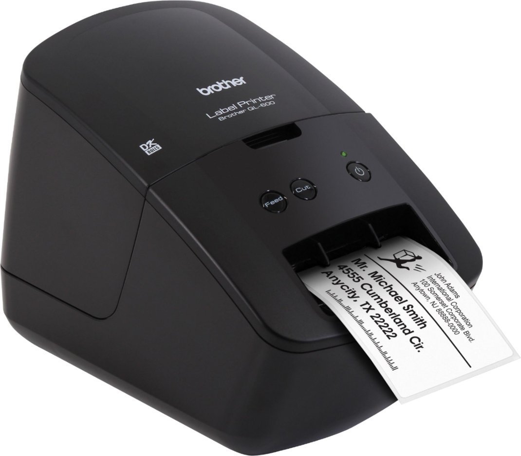 Brother - QL-600 Economic Desktop Label Printer - Black