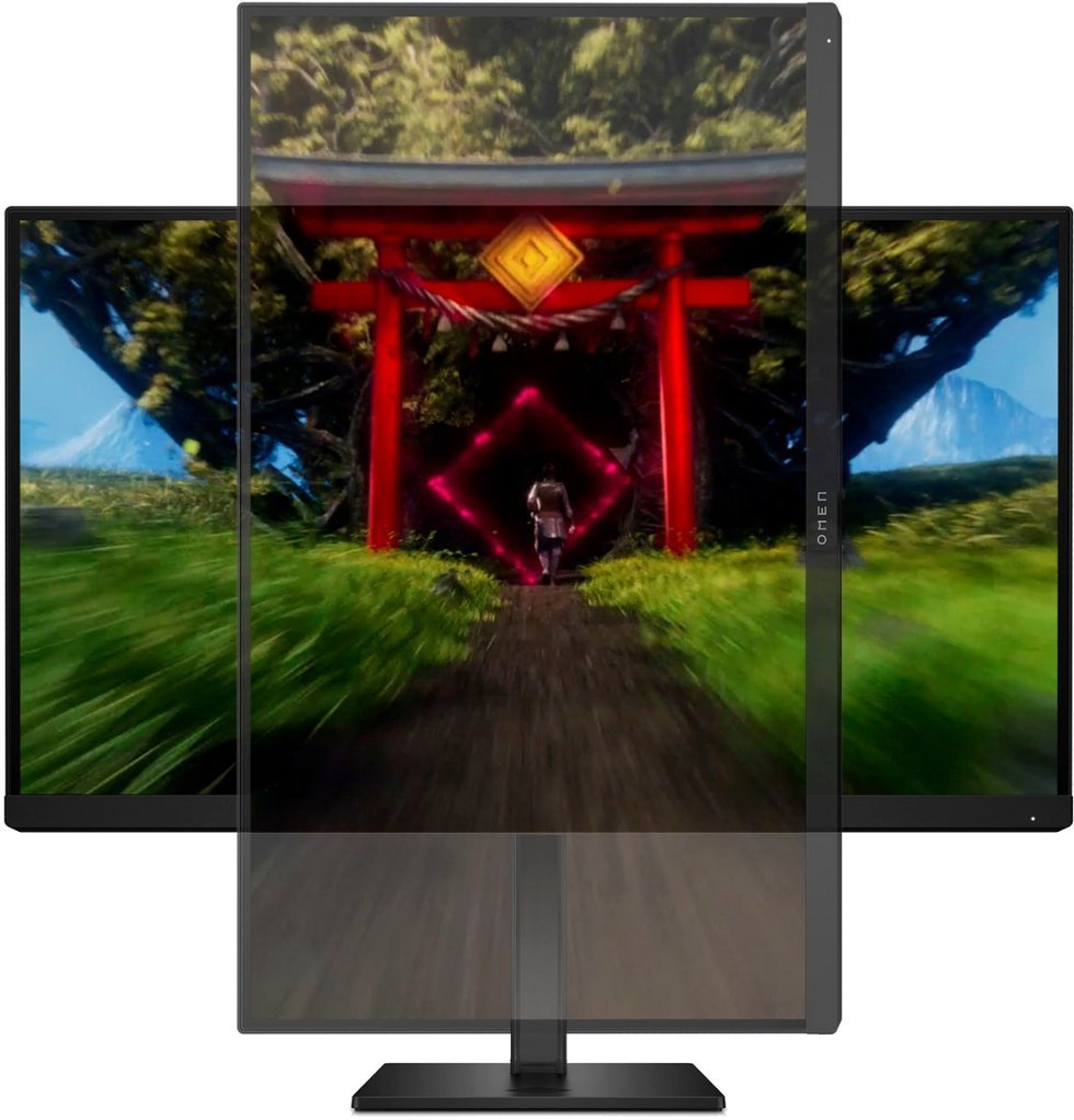 HP OMEN - 27" IPS LED FHD 240Hz FreeSync and G-SYNC Compatible Gaming Monitor with HDR (DisplayPort, HDMI, USB) - Black