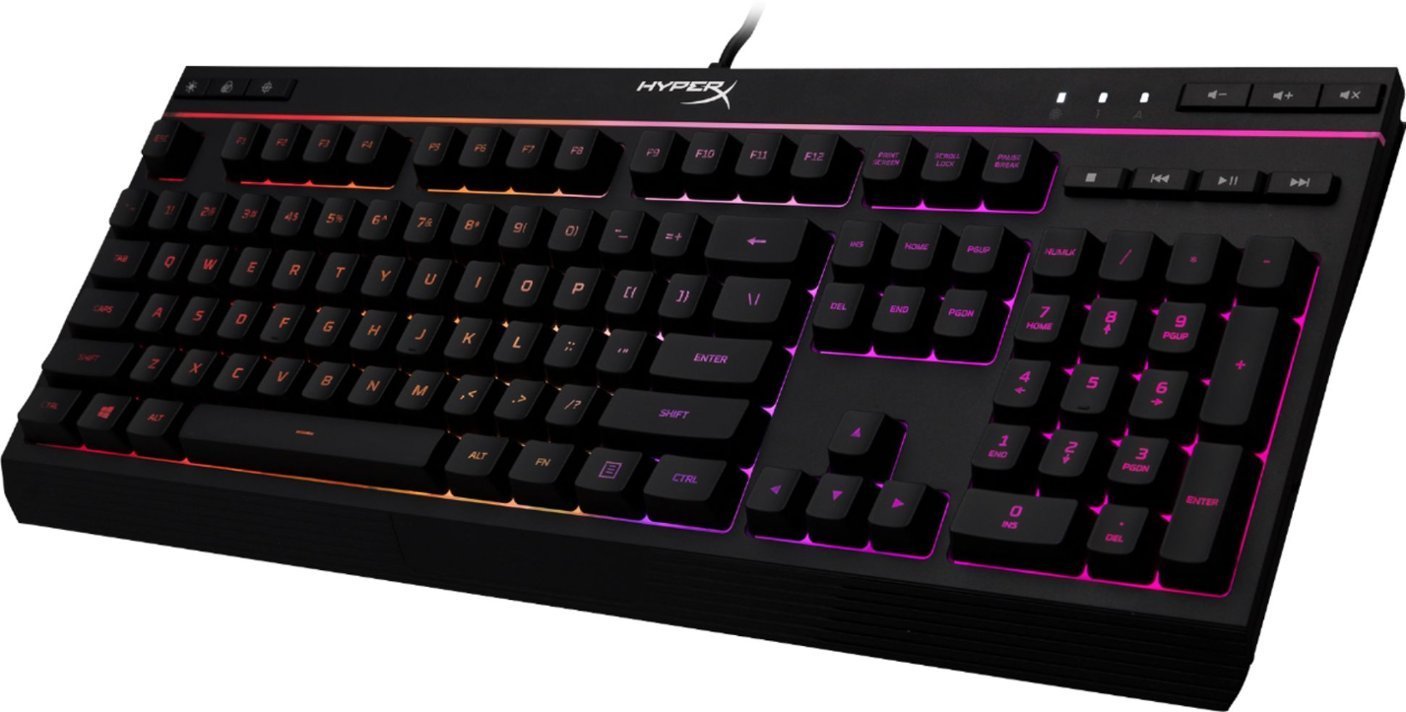 HyperX - Alloy Core Full-size Wired Gaming Membrane Keyboard with RGB Lighting - Black