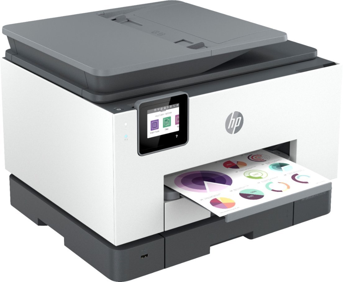 HP - OfficeJet Pro 9025e Wireless All-In-One Inkjet Printer with 6 months of Instant Ink Included with HP+ - White