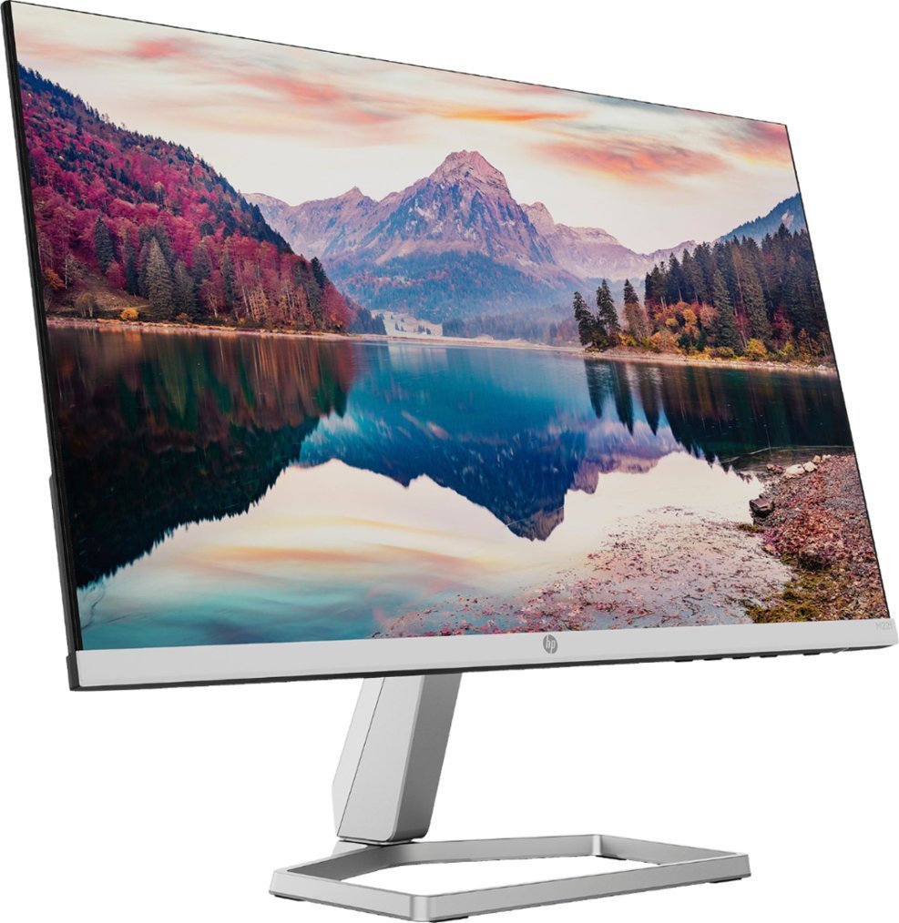 HP - 21.5" IPS LED Full HD Free Sync Monitor (HDMI, VGA) - Silver & Black