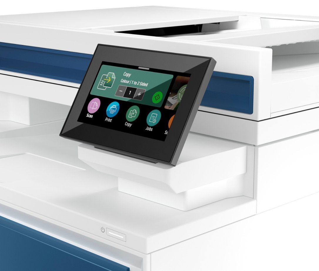 HP - LaserJet Pro 4301fdw Wireless Color All-in-One Laser Printer - White/Blue