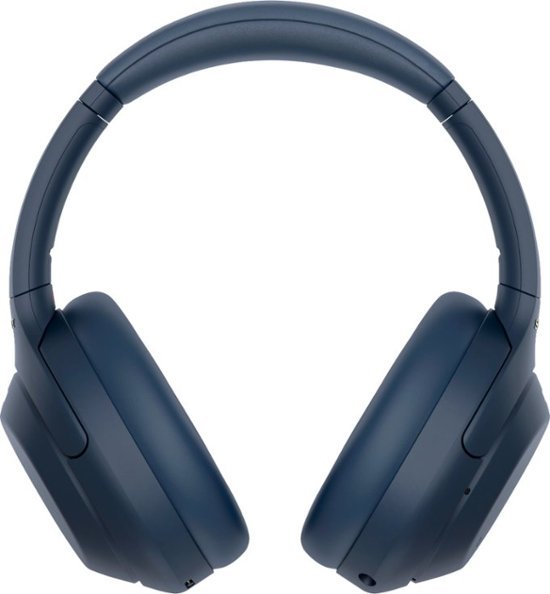 Sony - WH1000XM4 Wireless Noise-Cancelling Over-the-Ear Headphones - Midnight Blue