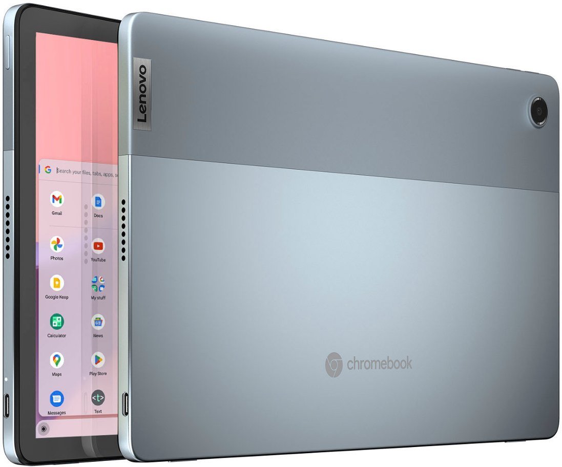 Lenovo - IdeaPad Duet 3 Chromebook - 11.0" (2000x1200) Touch 2-in-1 Tablet - Snapdragon 7cG2 - 4G RAM - 128G eMMC - with Keyboard - Misty Blue