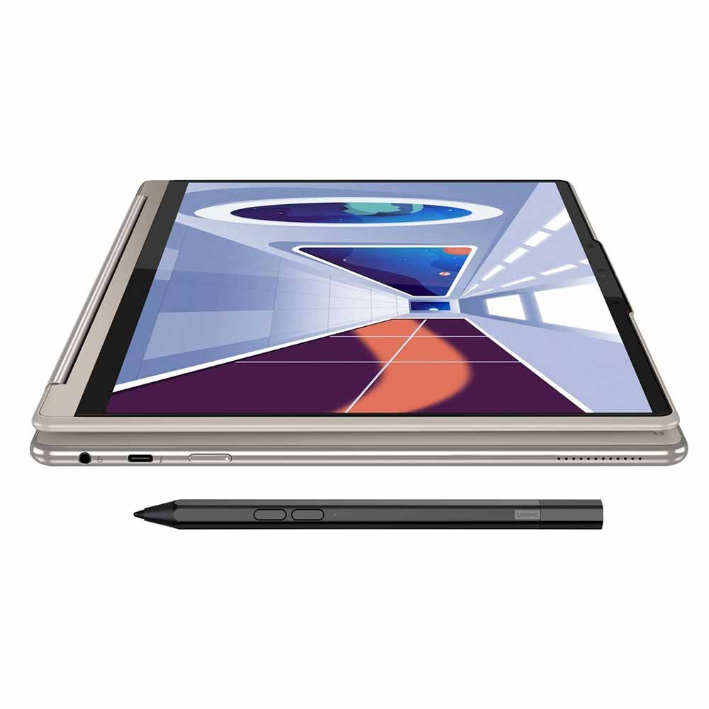 Lenovo - Yoga 9i 2-in-1 14" 2.8K OLED Touch Laptop with Pen - Intel Evo Platform - Core i7-1360P with 16GB Memory - 512GB SSD - Oatmeal