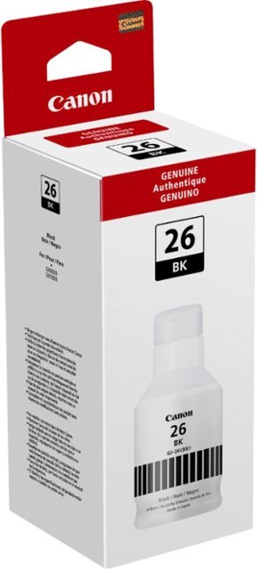Canon - Mega Tank GI-26 Ink Bottle - Pigment Black