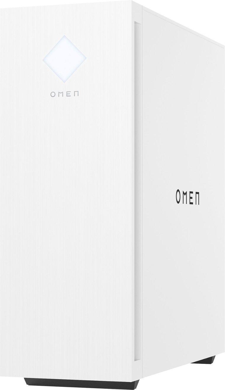 HP OMEN - 25L Gaming Desktop - AMD Ryzen 5 5600G - HyperX 8GB Memory - NVIDIA GeForce GTX 1660 SUPER - 512GB SSD - Ceramic White