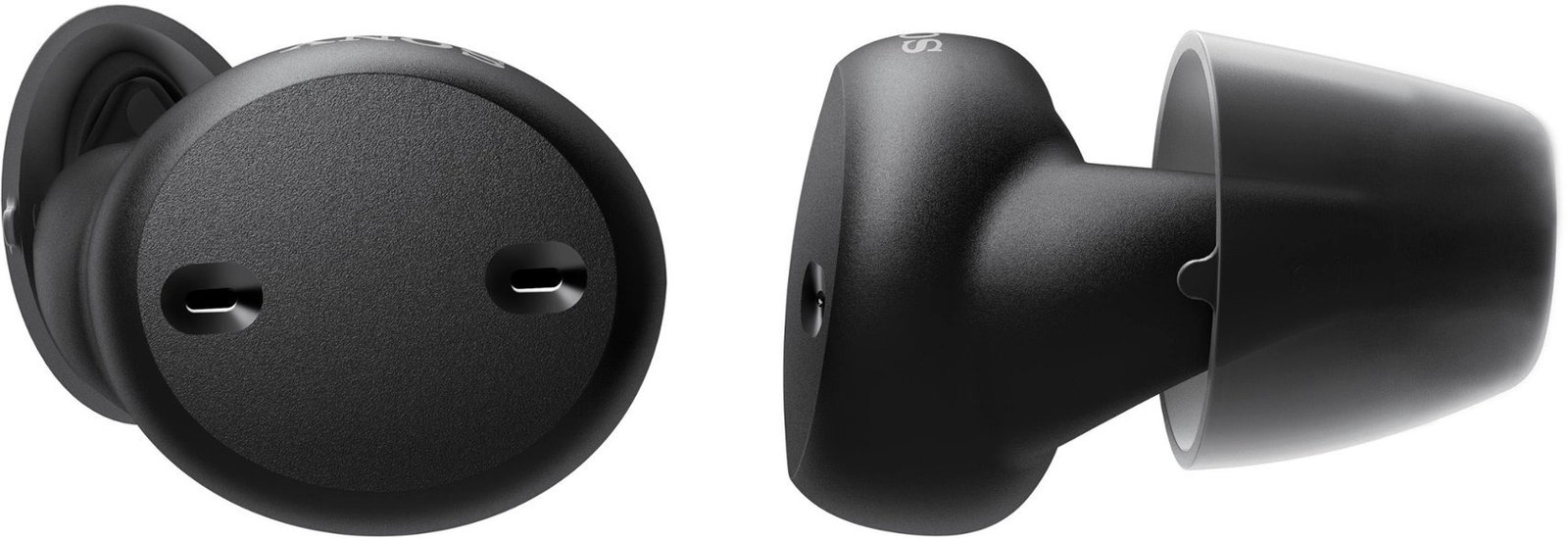 Sony - ITE Self-Fitting OTC Hearing Aids - Black-Black