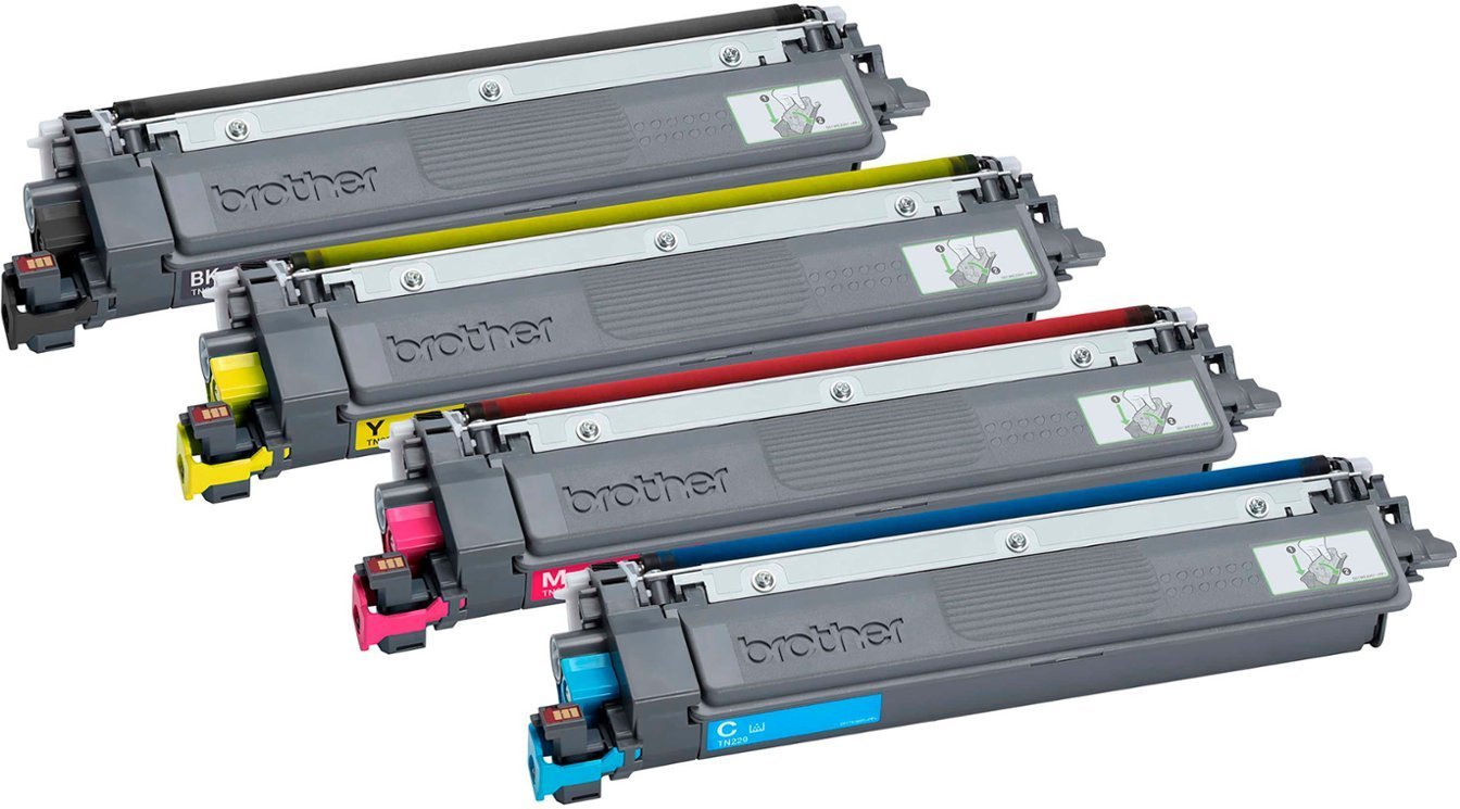 Brother - TN229 4PK 4-Pack Standard-Yield Toner Cartridges - Black/Cyan/Magenta/Yellow