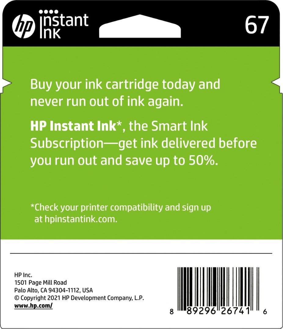 HP - 67 2-Pack Standard Capacity Ink Cartridges - Black & Tri-Color
