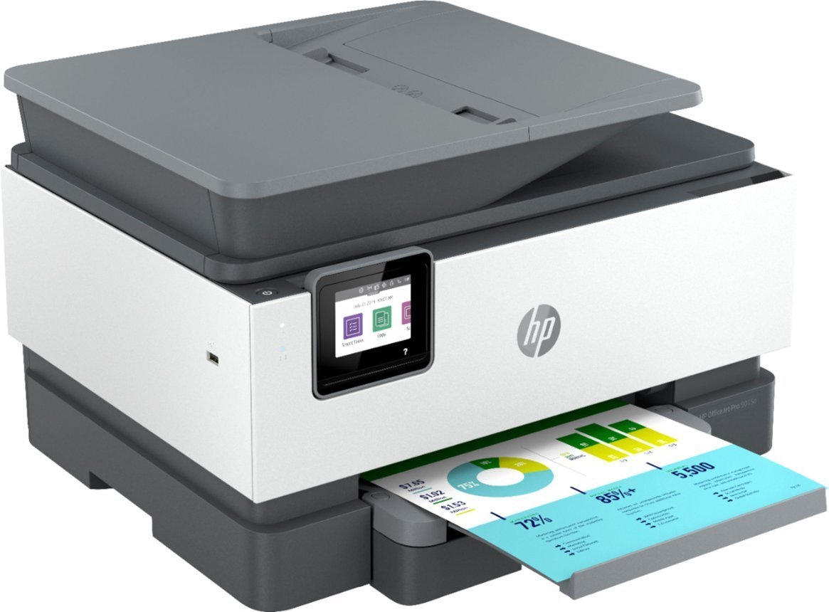 HP - OfficeJet Pro 9015e Wireless All-In-One Inkjet Printer with 6 months of Instant Ink Included with HP+ - White