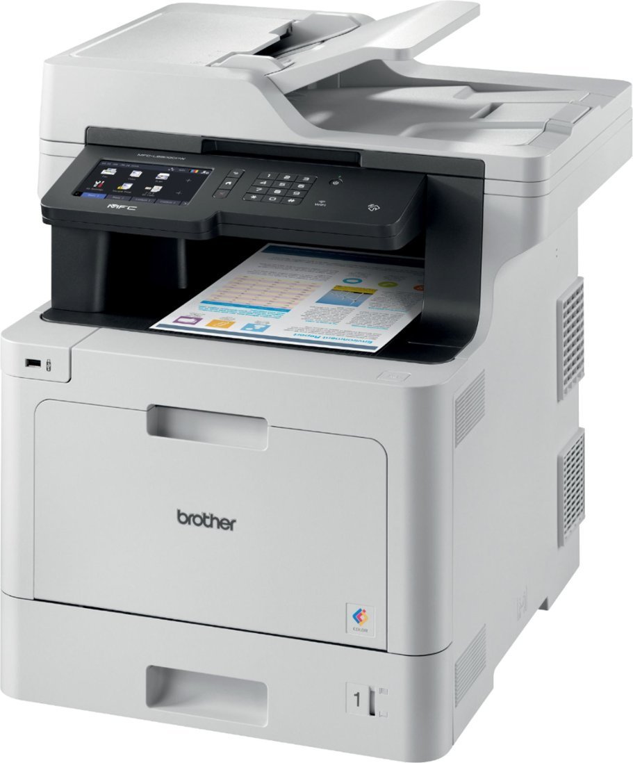 Brother - MFC-L8900CDW Wireless Color All-in-One Laser Printer - White