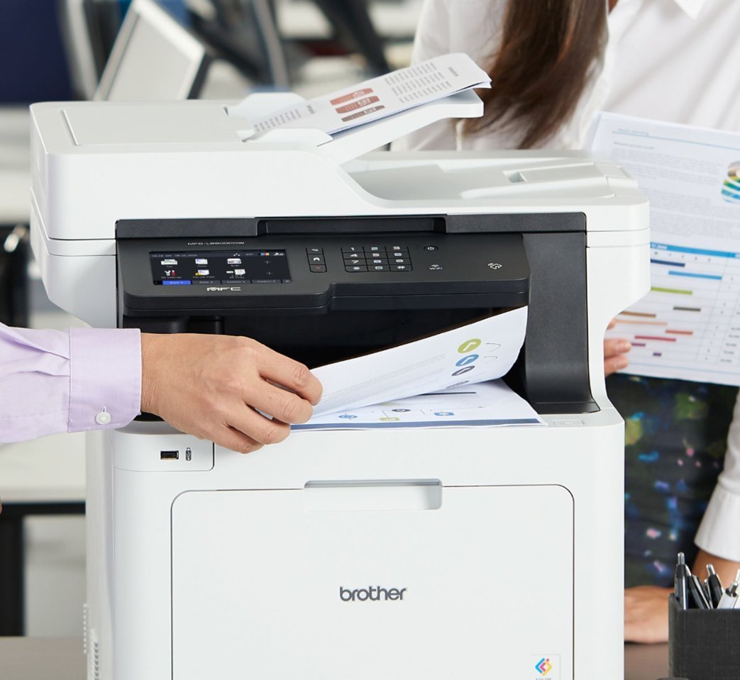 Brother - MFC-L8900CDW Wireless Color All-in-One Laser Printer - White